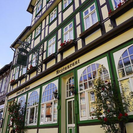 Hotel Garni Zur Post Wernigerode Exterior foto