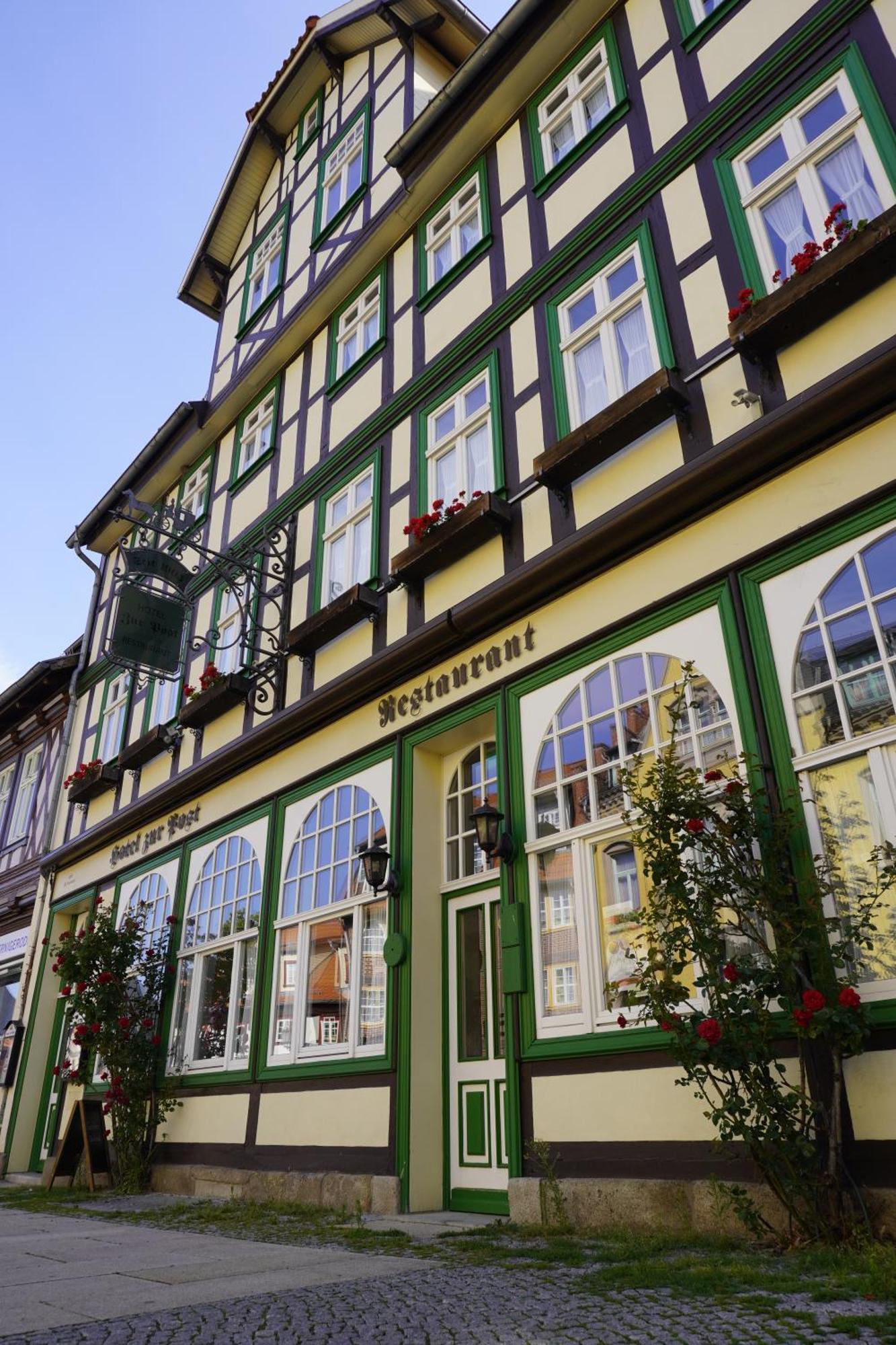 Hotel Garni Zur Post Wernigerode Exterior foto